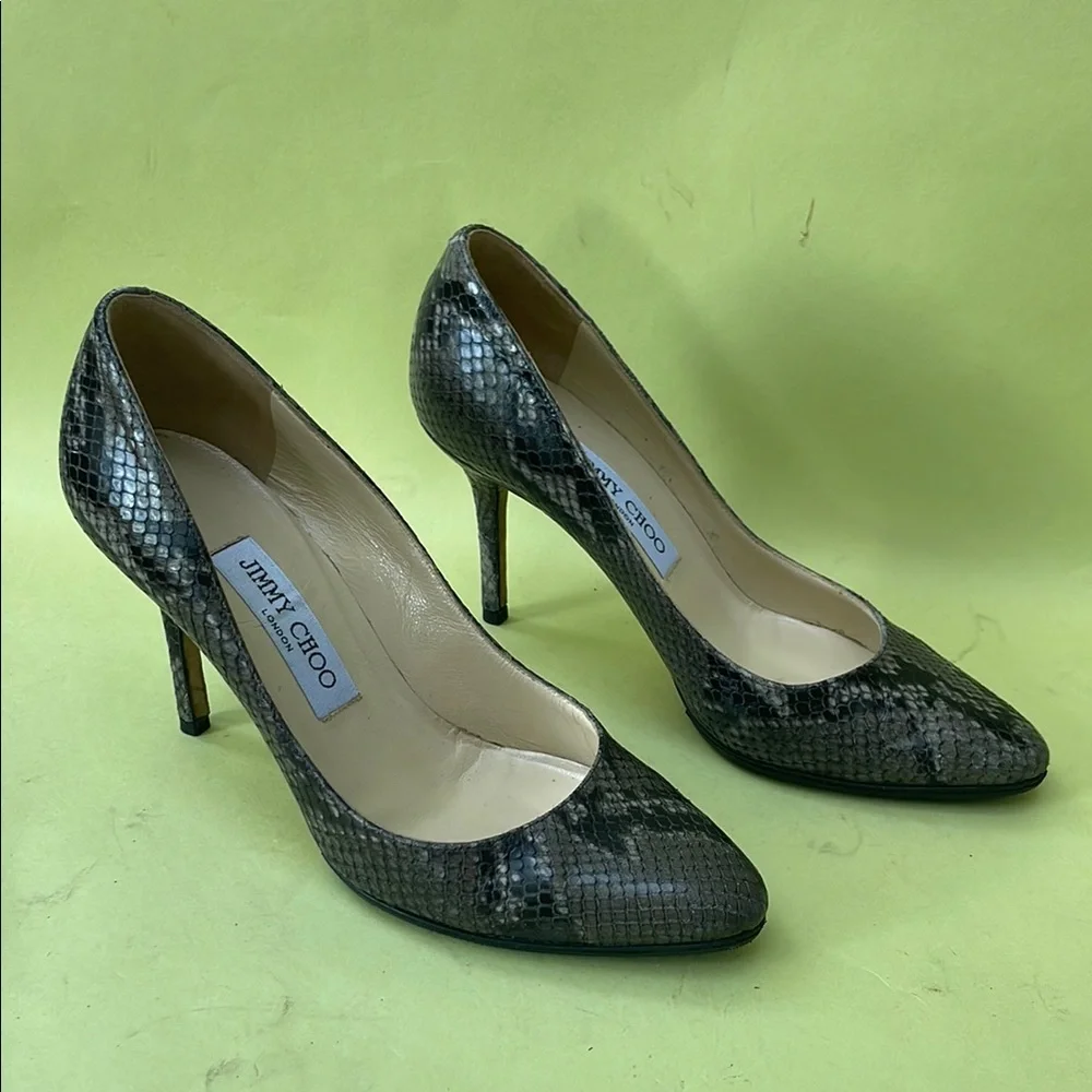Jimmy Choo Black High Heel Stilettos In Original Box - Picture 15 of 16